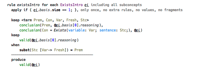Existential Introduction inference rule
