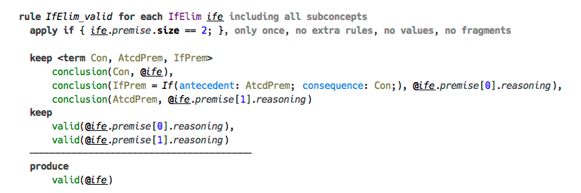 Implication Elimination inference rule