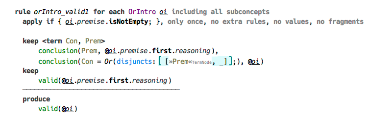 Or Introduction inference rule