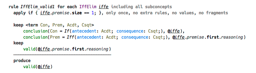 Biconditional Elimination inference rule